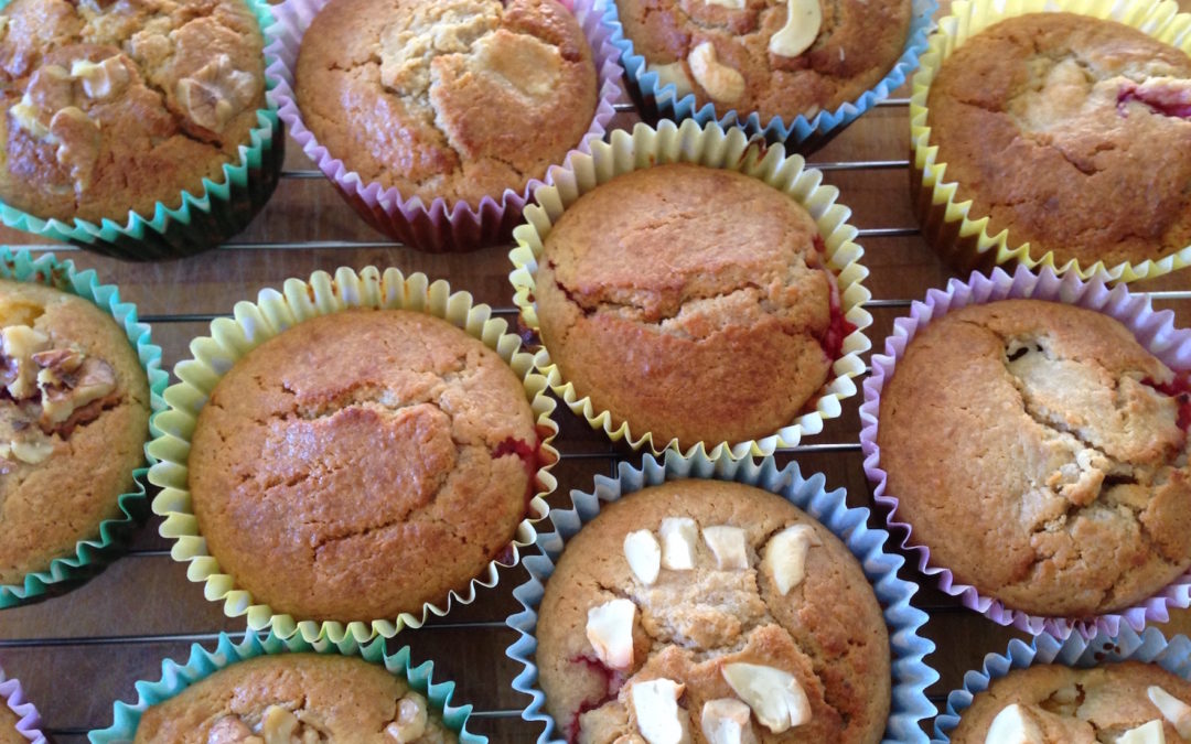 Greek yoghurt muffins on a cooling rack 5