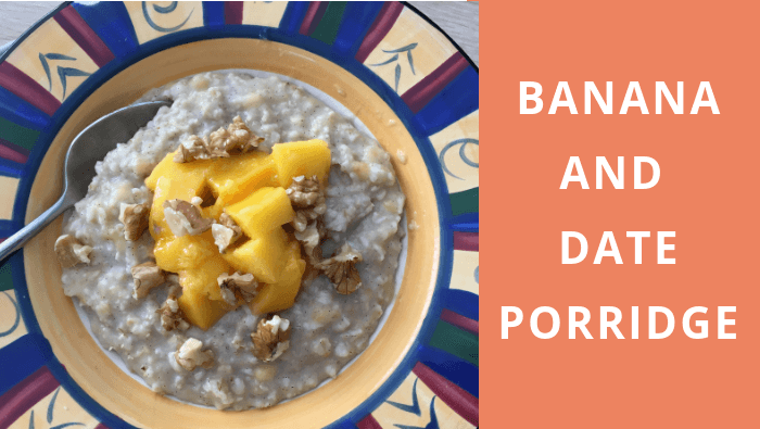 Banana and date porridge recipe