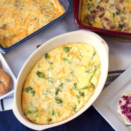 Cream cheese egg bake