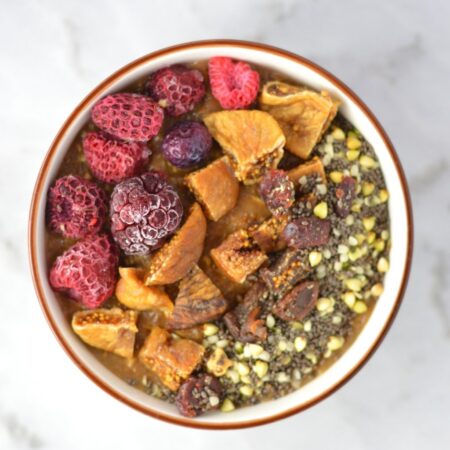 Fruit-Figs-and-Peanut-Butter-Coffee-Oatmeal