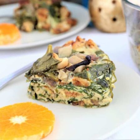 Spinach mushroom breakfast bowl