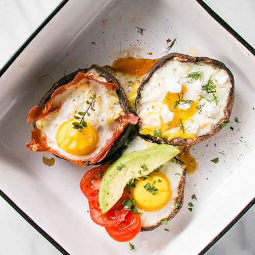 portobello mushroom stuffed eggs